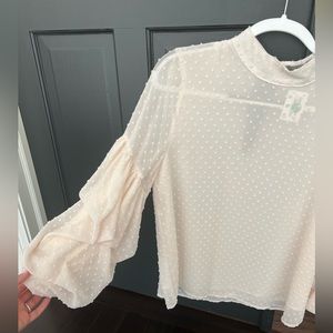 NWT cream colored blouse from boutique